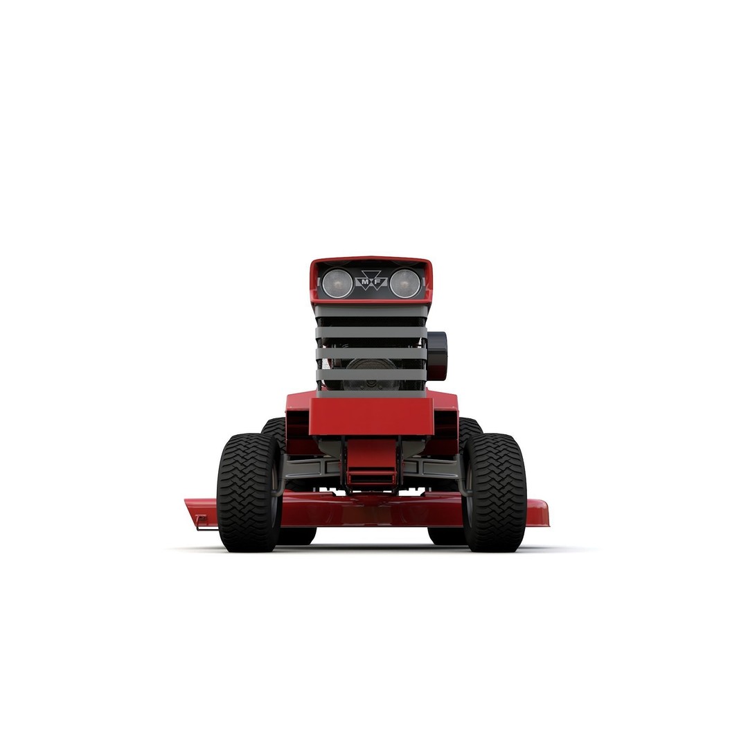 Massey Ferguson 16 Lawn Tractor 3D Model – High Detail, Game-Ready Formats - View 13