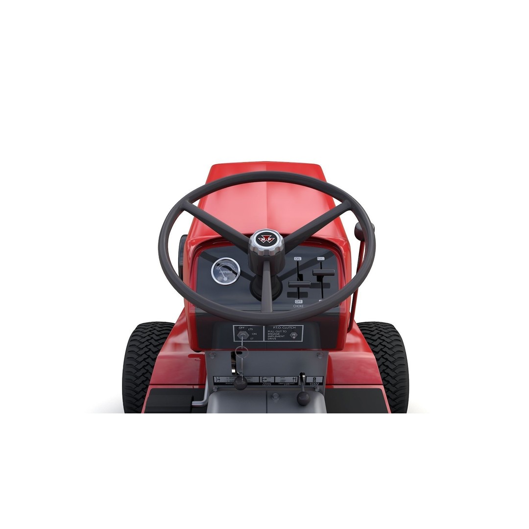 Massey Ferguson 16 Lawn Tractor 3D Model – High Detail, Game-Ready Formats - View 8