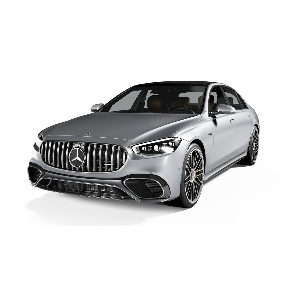 Mercedes-AMG S63 E Performance 3D Model – High Poly Car Asset, FBX, Blender - View 4