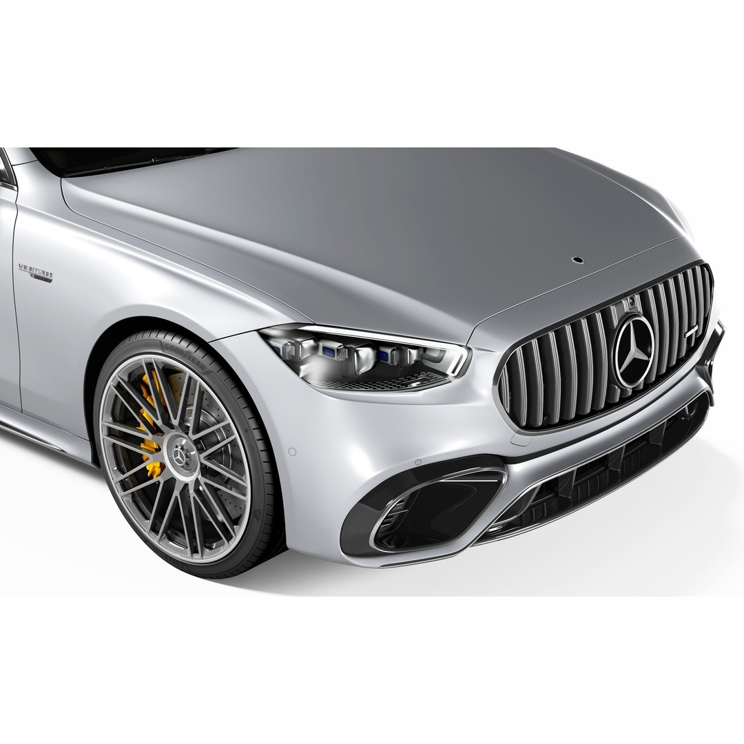 Mercedes-AMG S63 E Performance 3D Model – High Poly Car Asset, FBX, Blender - View 8