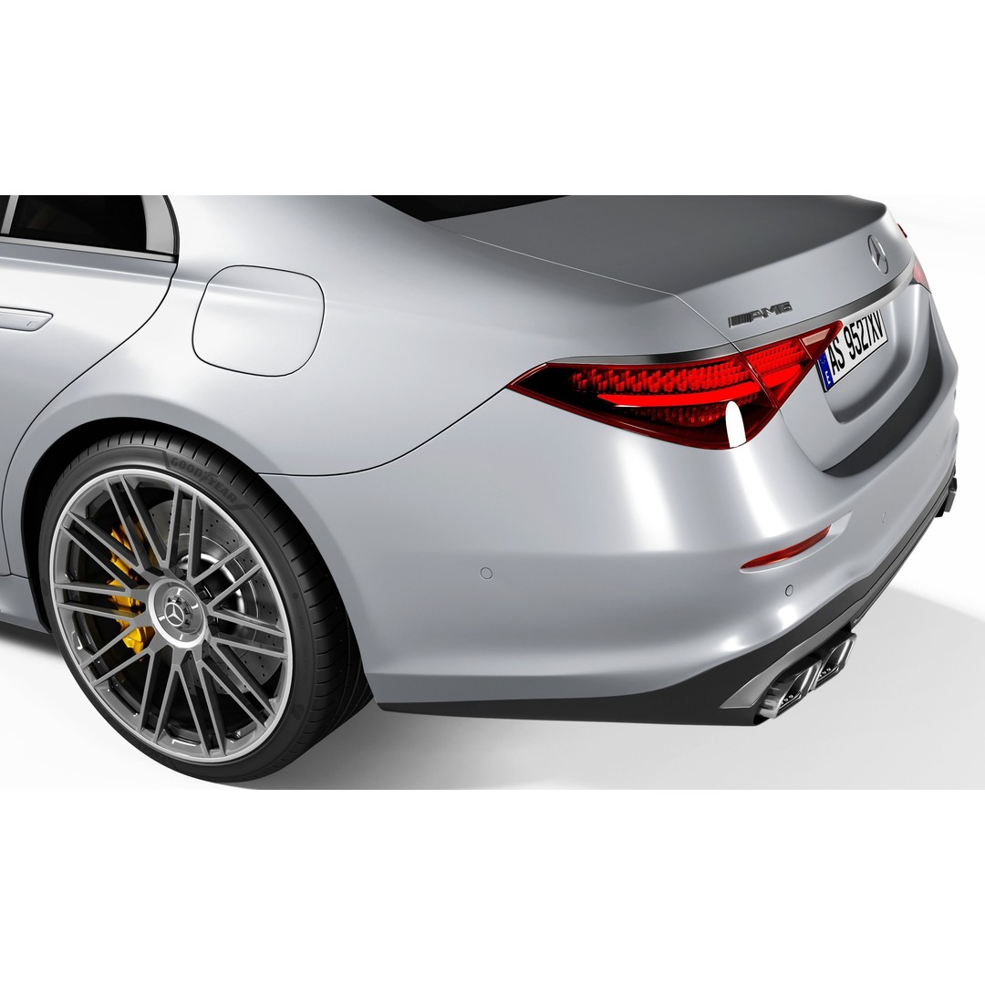 Mercedes-AMG S63 E Performance 3D Model – High Poly Car Asset, FBX, Blender - View 9
