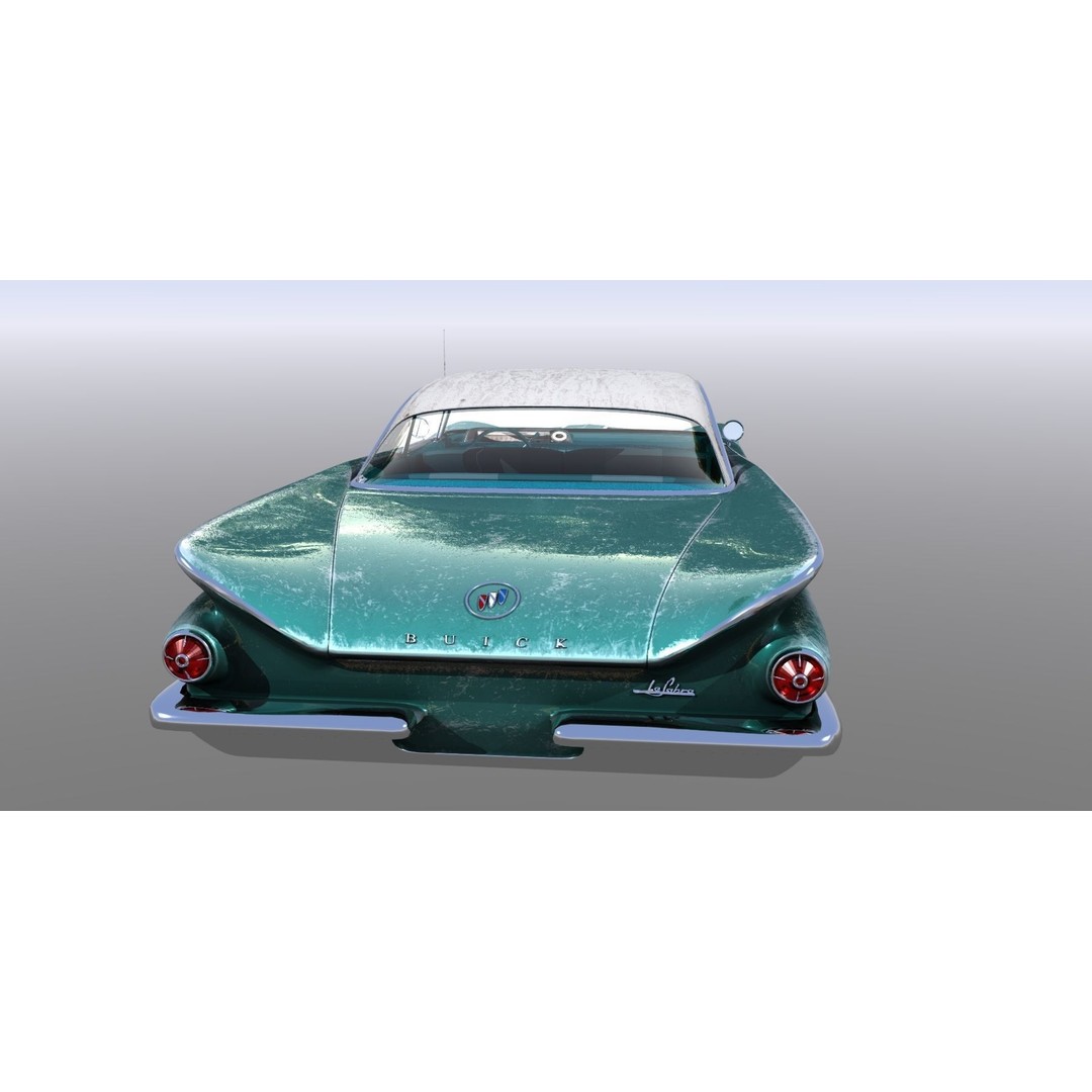 LeSabre 1960 3D Model – Antique Car Asset, FBX, Rigged - View 12