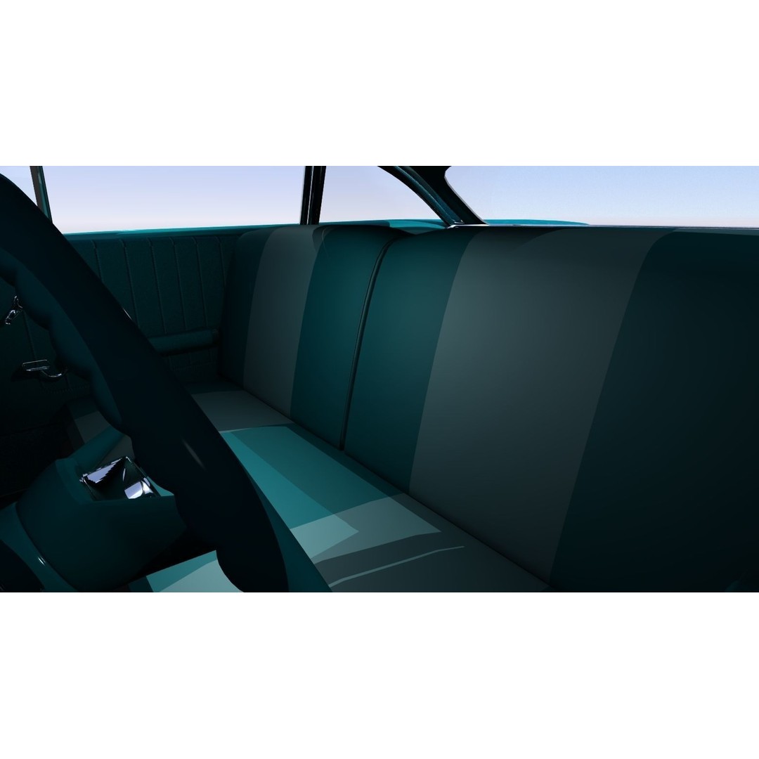 LeSabre 1960 3D Model – Antique Car Asset, FBX, Rigged - View 19