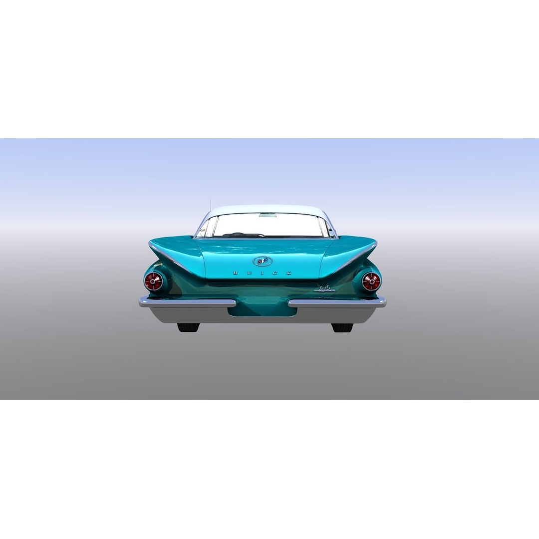 LeSabre 1960 3D Model – Antique Car Asset, FBX, Rigged - View 8