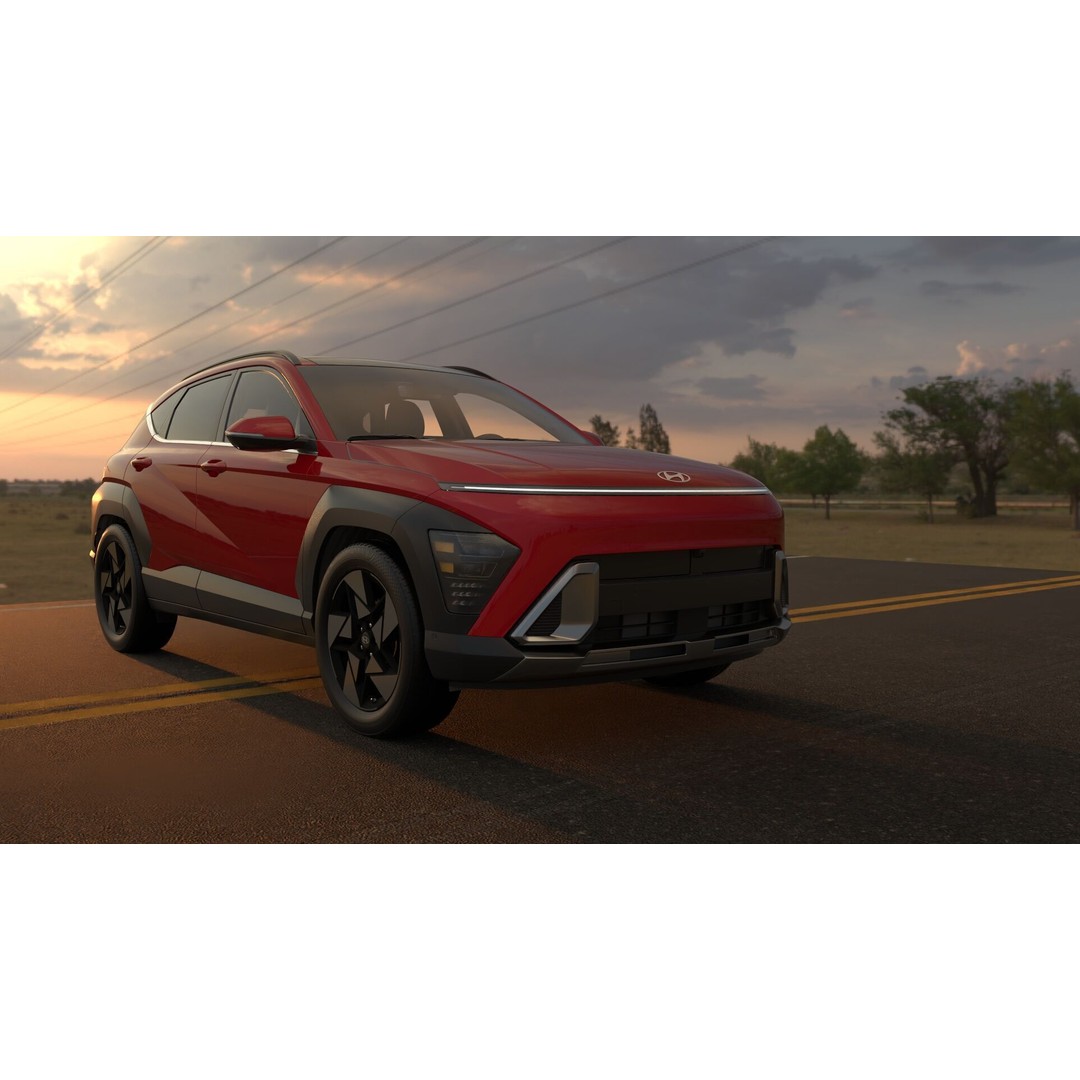 Kona ICE 3D Model – High-Res Vehicle with Light Rig, FBX, OBJ - View 6