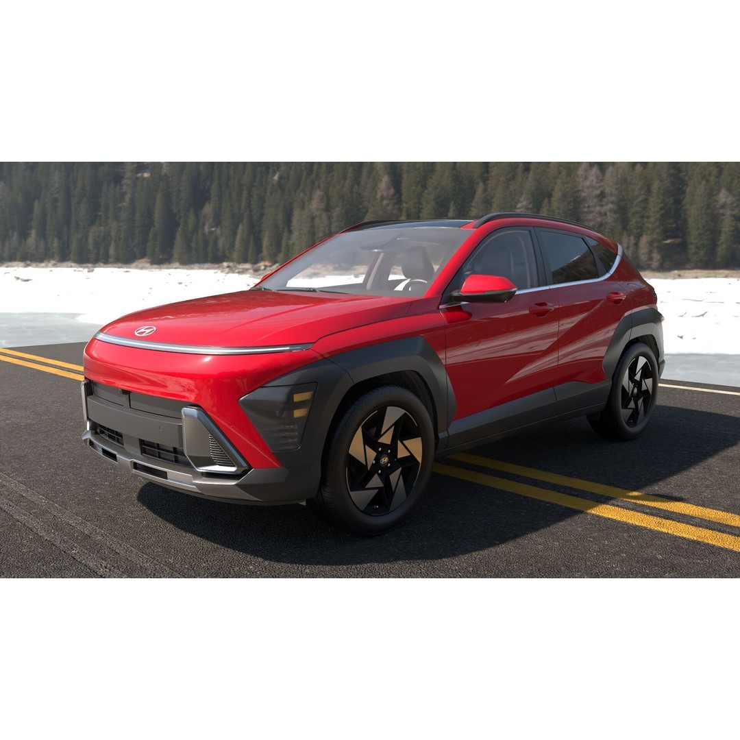 Kona ICE 3D Model – High-Res Vehicle with Light Rig, FBX, OBJ - View 7