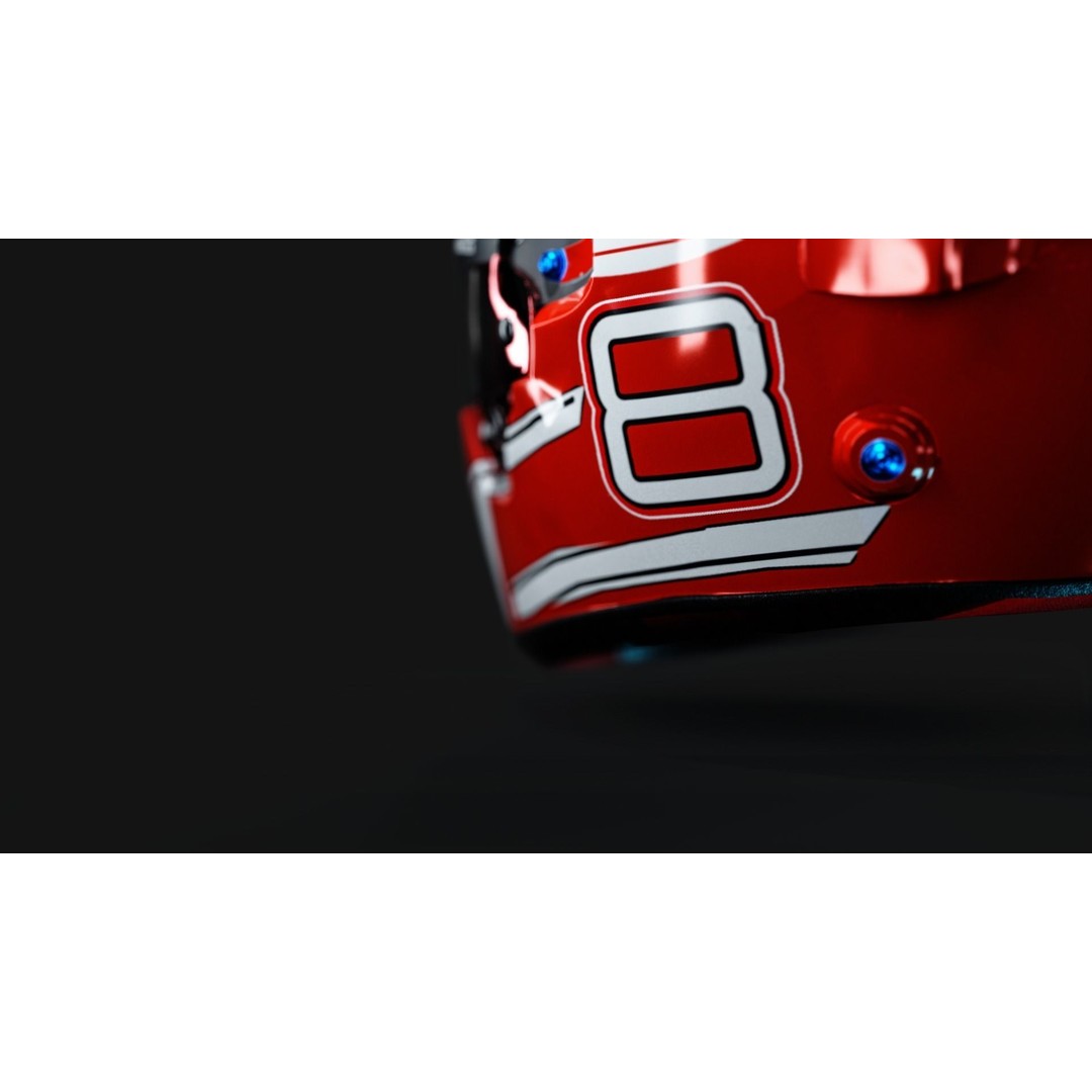 Pilot Helmet 3D Model – Low Poly Game Asset, PBR Textures, FBX - View 7