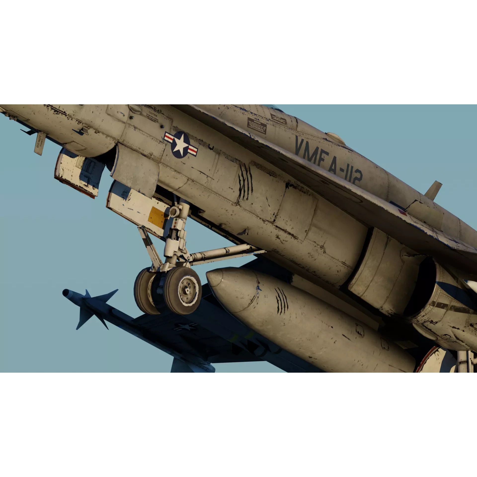 F-18 Hornet - Low-Poly Game-Ready 3D Model - View 6