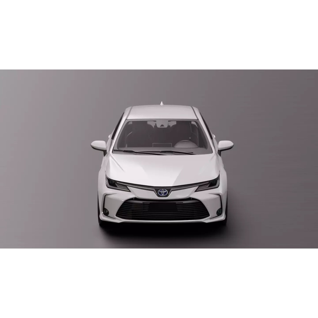 Toyota Corolla 2020 3D Model – High Fidelity Vehicle Asset, FBX - View 11