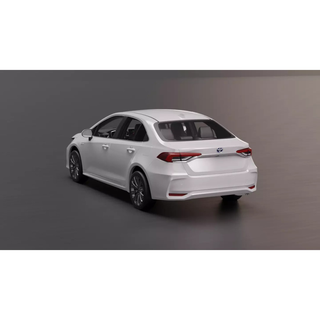 Toyota Corolla 2020 3D Model – High Fidelity Vehicle Asset, FBX - View 12