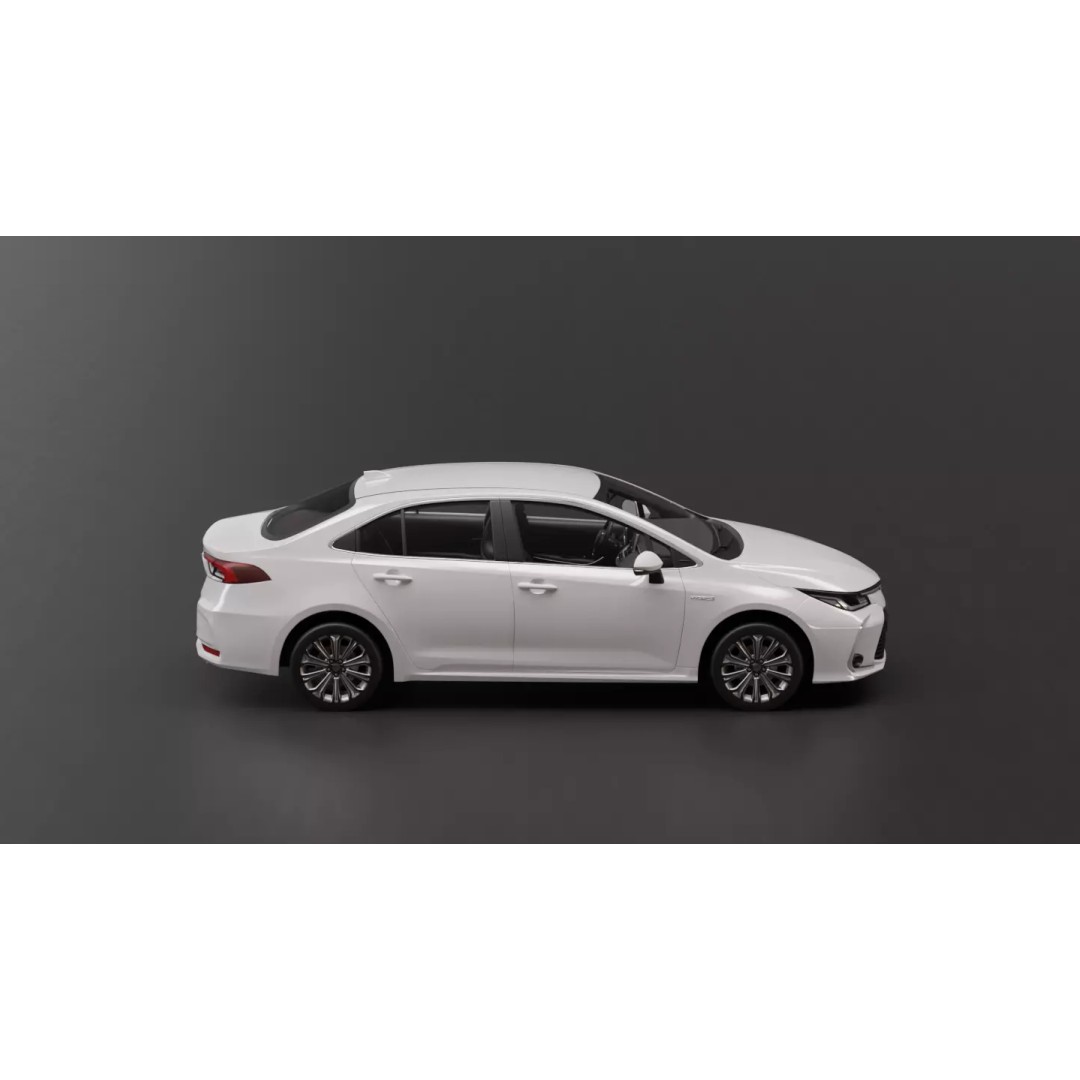 Toyota Corolla 2020 3D Model – High Fidelity Vehicle Asset, FBX - View 13