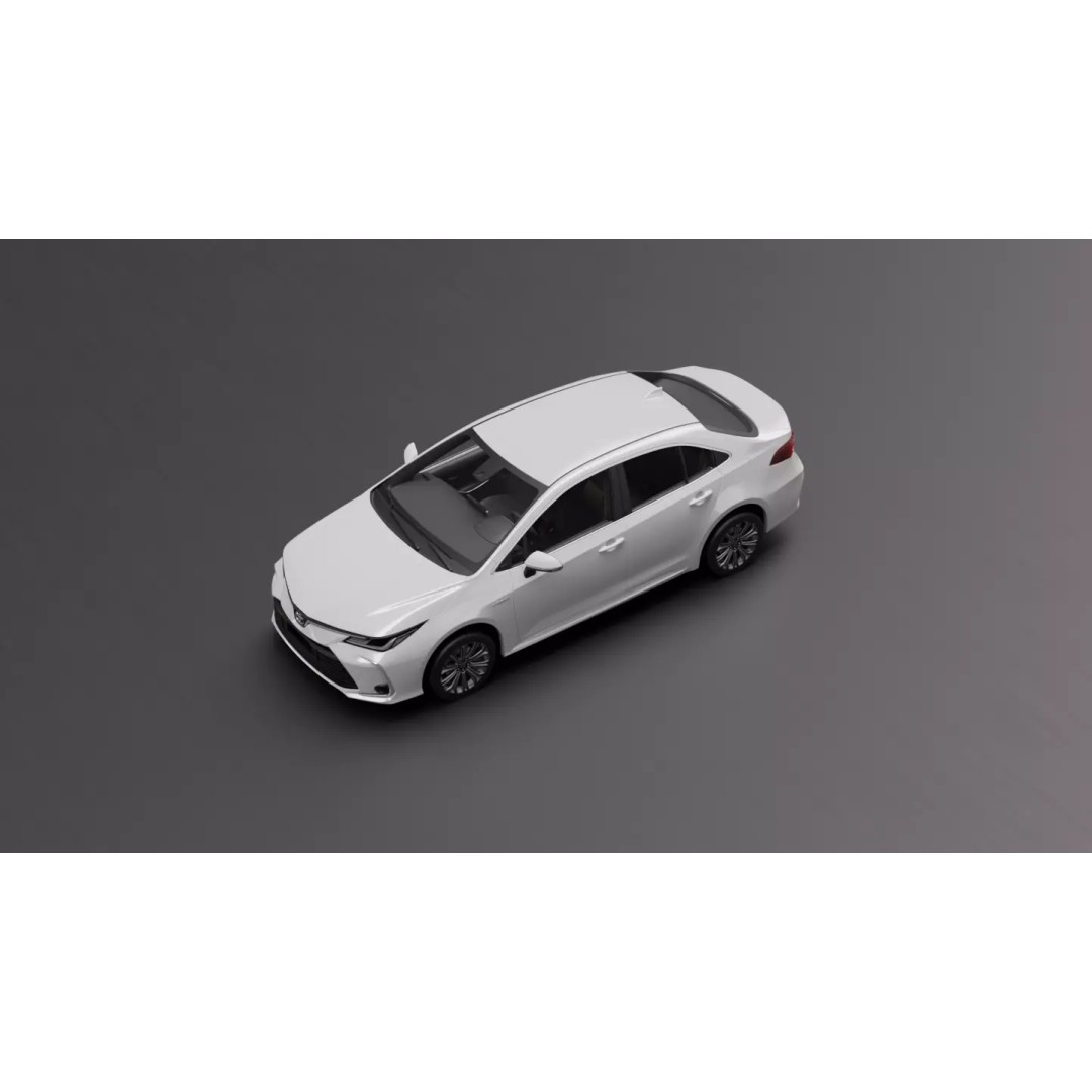 Toyota Corolla 2020 3D Model – High Fidelity Vehicle Asset, FBX - View 19