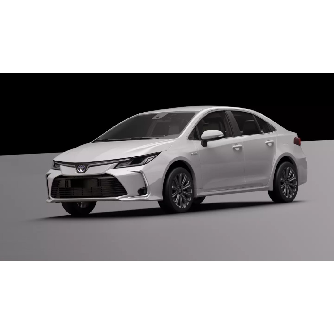 Toyota Corolla 2020 3D Model – High Fidelity Vehicle Asset, FBX - View 3