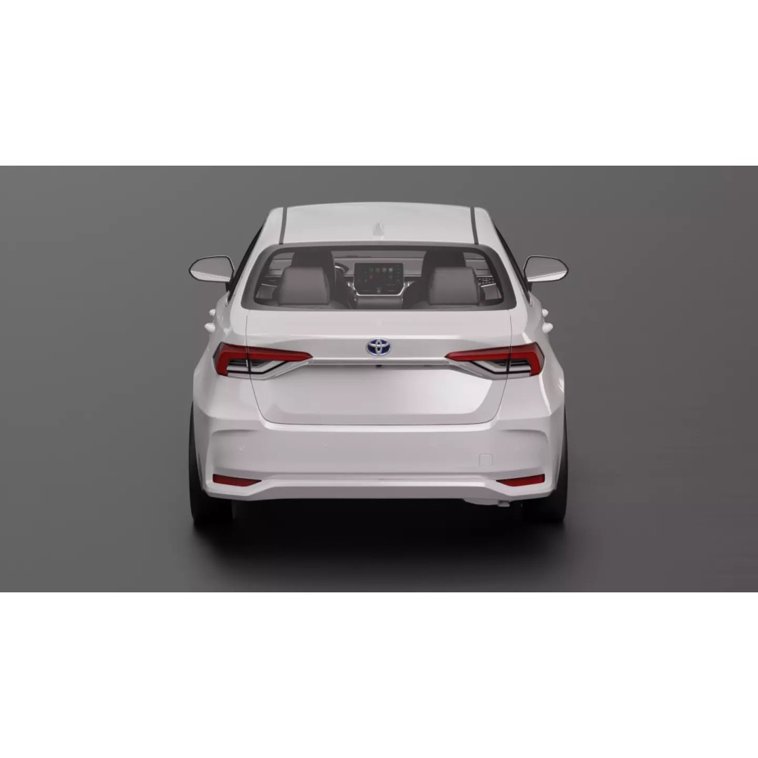 Toyota Corolla 2020 3D Model – High Fidelity Vehicle Asset, FBX - View 7