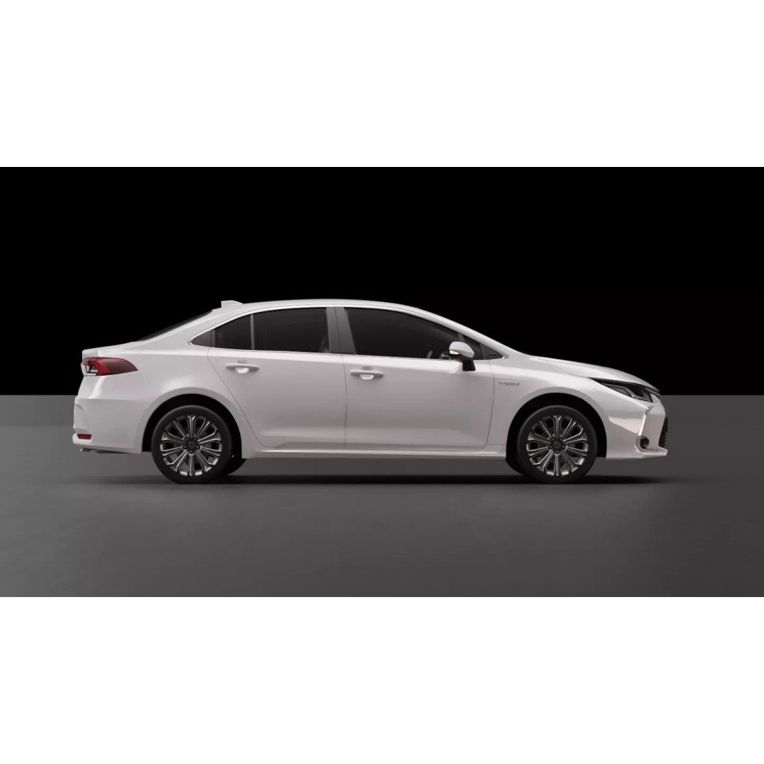 Toyota Corolla 2020 3D Model – High Fidelity Vehicle Asset, FBX - View 8