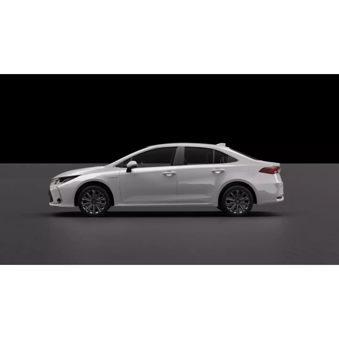 Toyota Corolla 2020 3D Model – High Fidelity Vehicle Asset, FBX - View 9