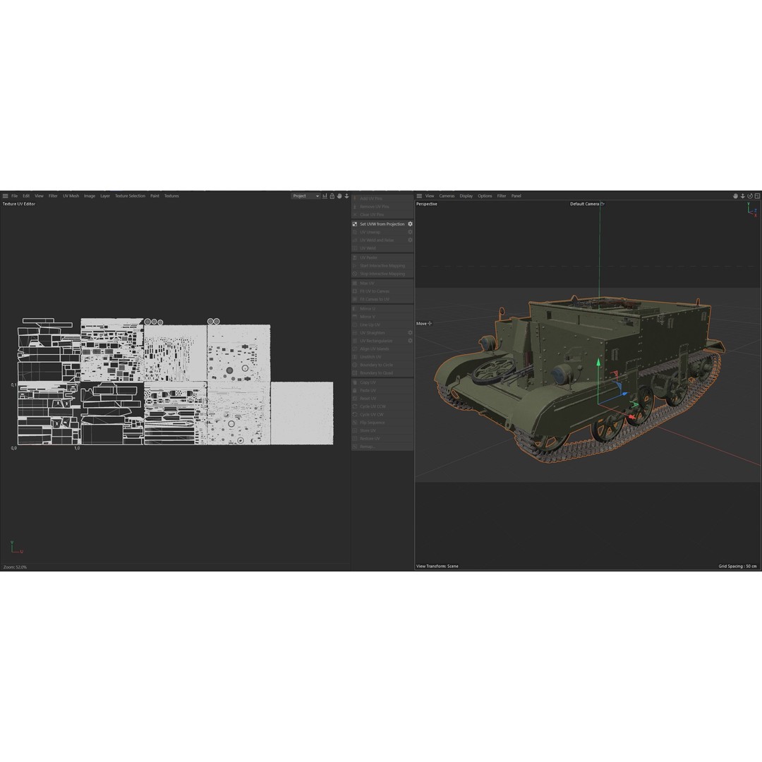 Bren Gun Carrier 3D Model – Low Poly Military Vehicle, FBX, Blender - View 13