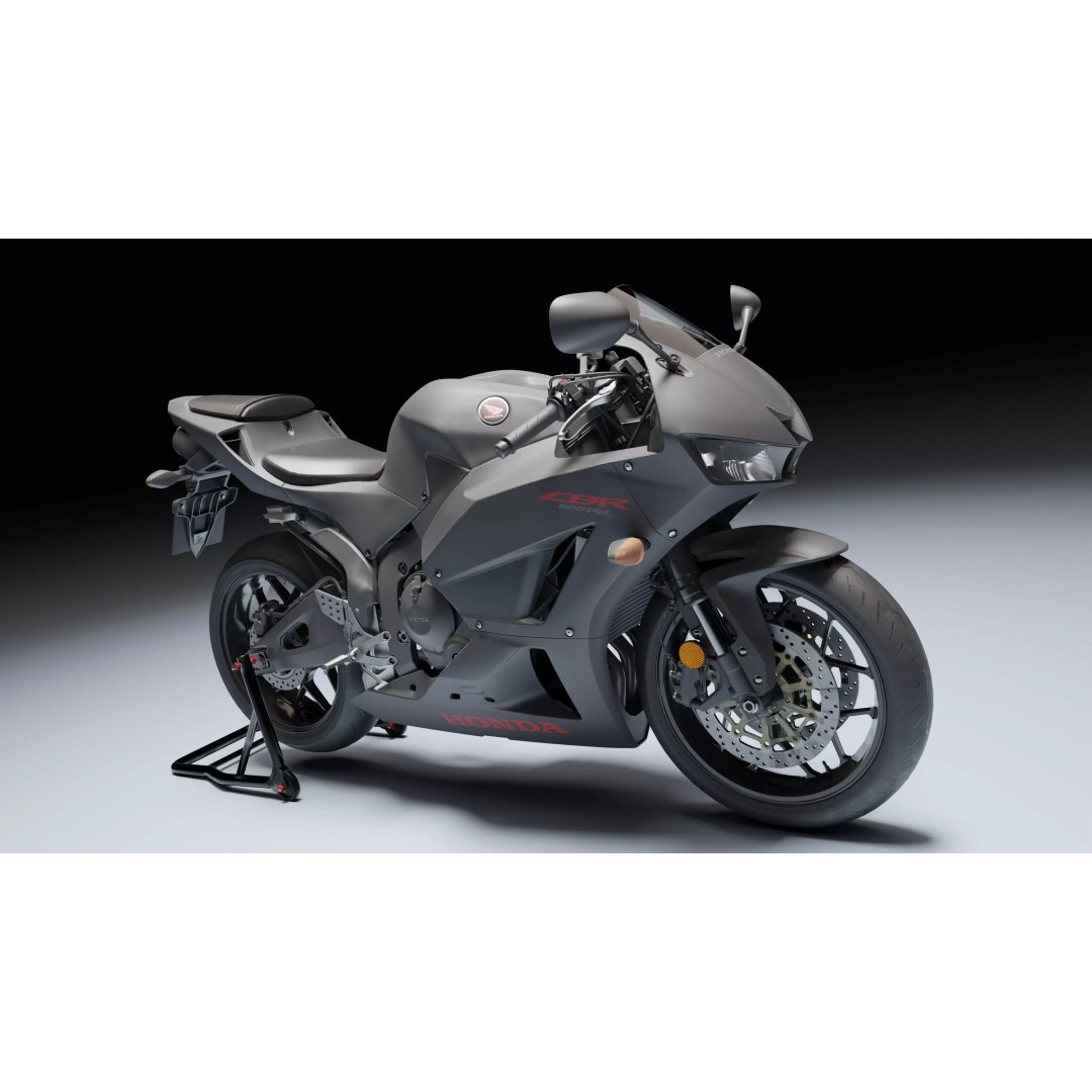 Honda CBR 600RR 2018 3D Model – Low Poly Game Ready with PBR Textures - View 13