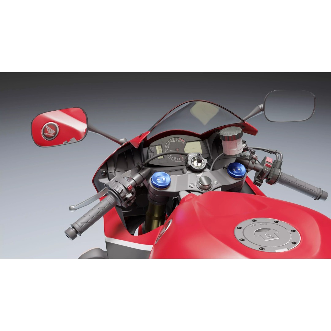 Honda CBR 600RR 2018 3D Model – Low Poly Game Ready with PBR Textures - View 16