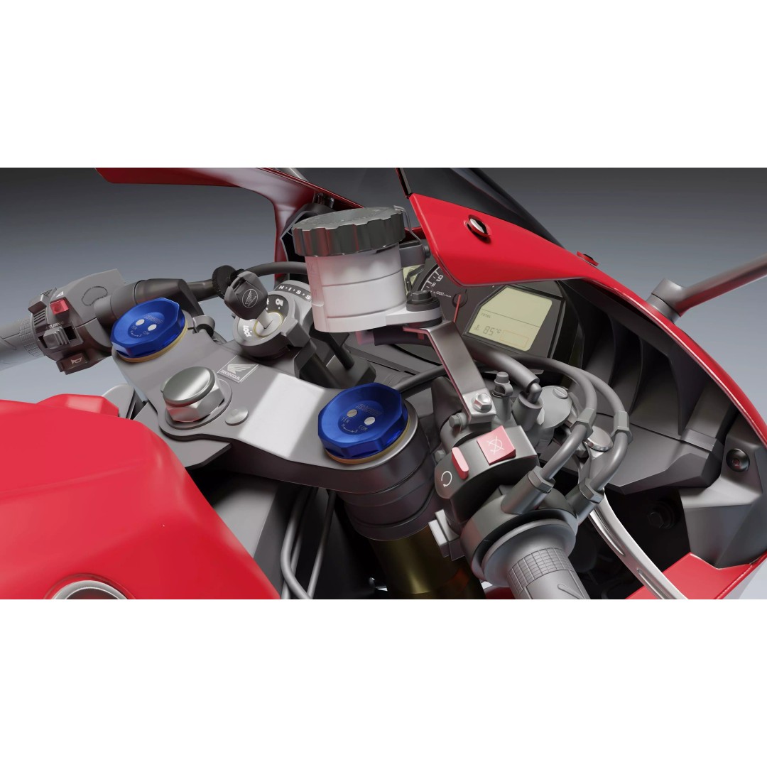 Honda CBR 600RR 2018 3D Model – Low Poly Game Ready with PBR Textures - View 18
