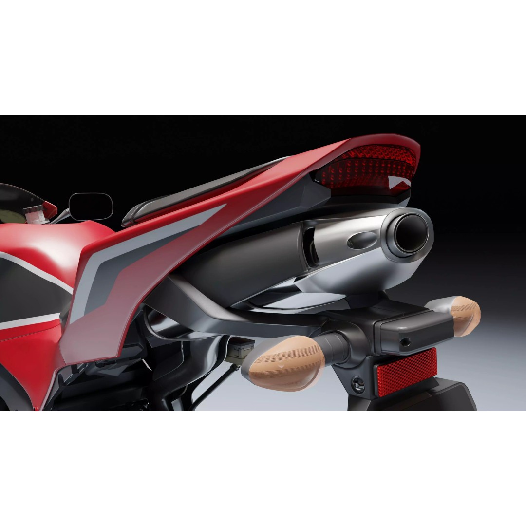 Honda CBR 600RR 2018 3D Model – Low Poly Game Ready with PBR Textures - View 25