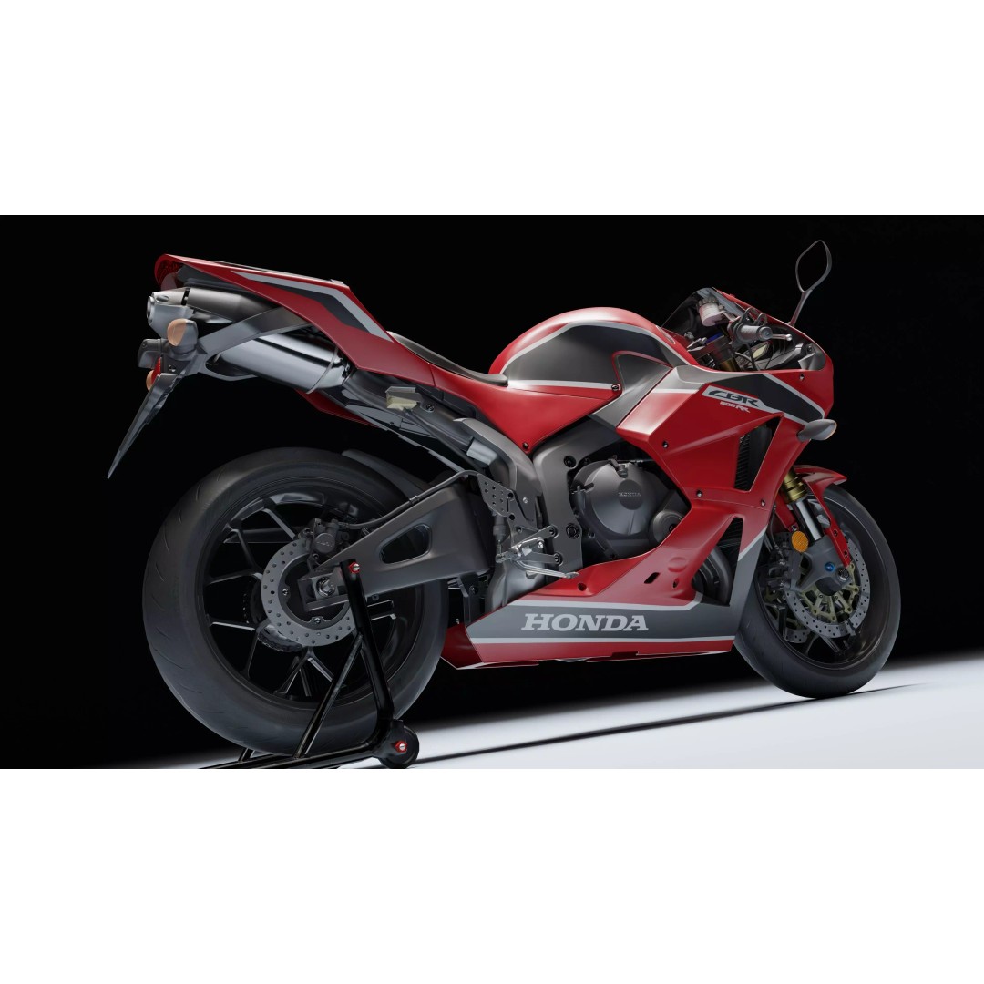 Honda CBR 600RR 2018 3D Model – Low Poly Game Ready with PBR Textures - View 28