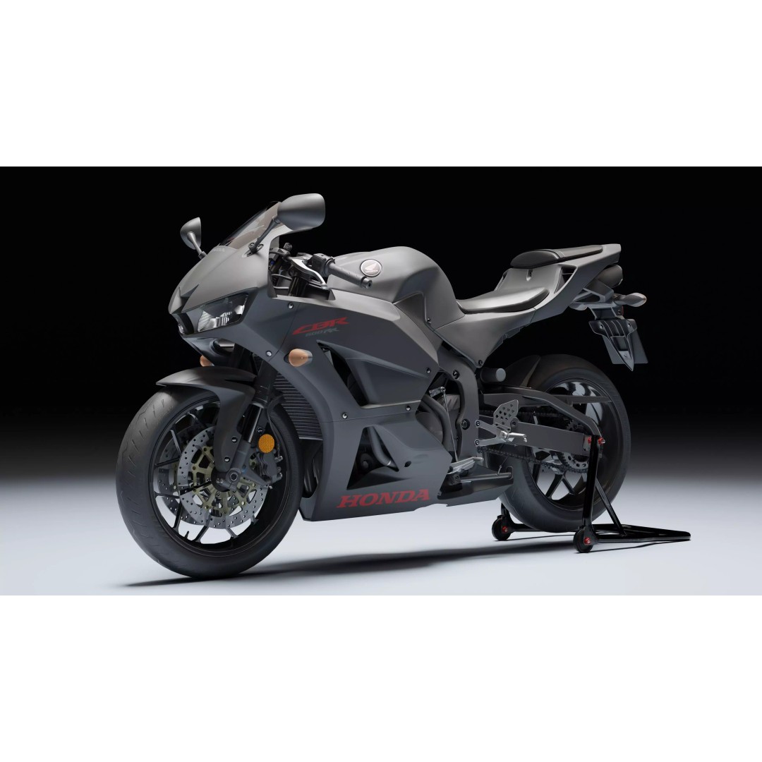 Honda CBR 600RR 2018 3D Model – Low Poly Game Ready with PBR Textures - View 3