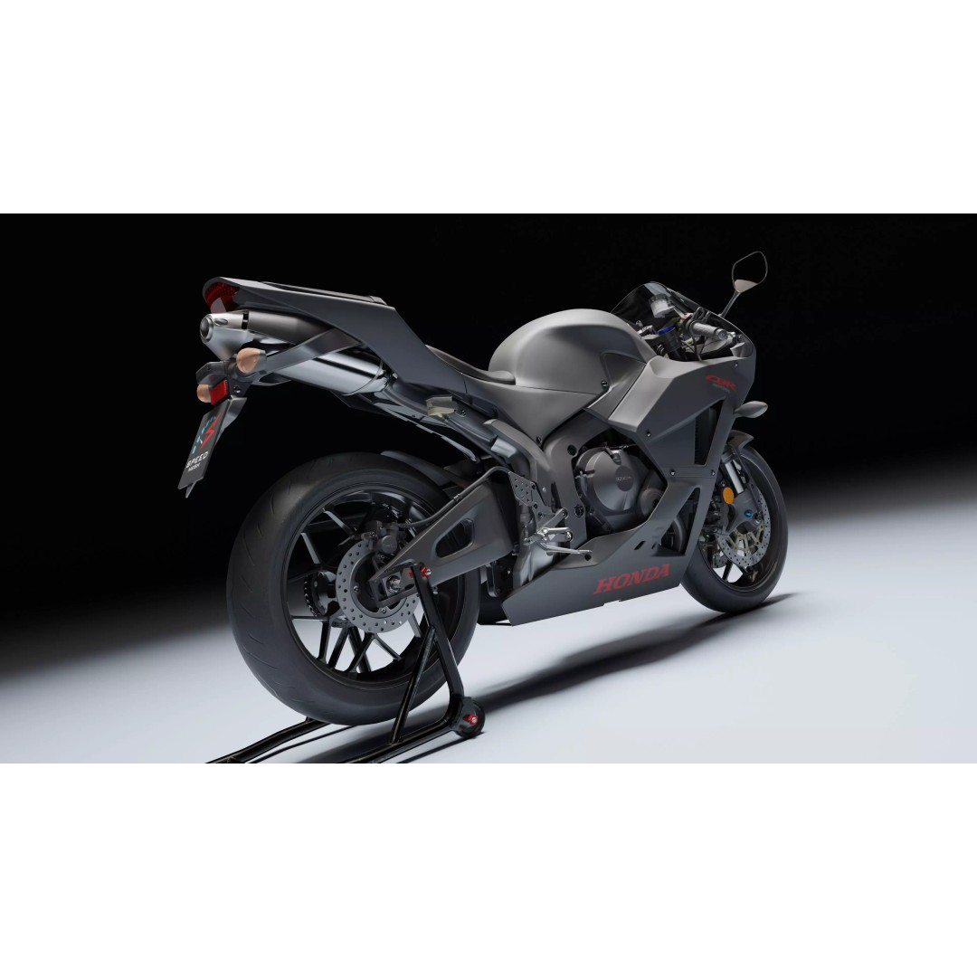 Honda CBR 600RR 2018 3D Model – Low Poly Game Ready with PBR Textures - View 6