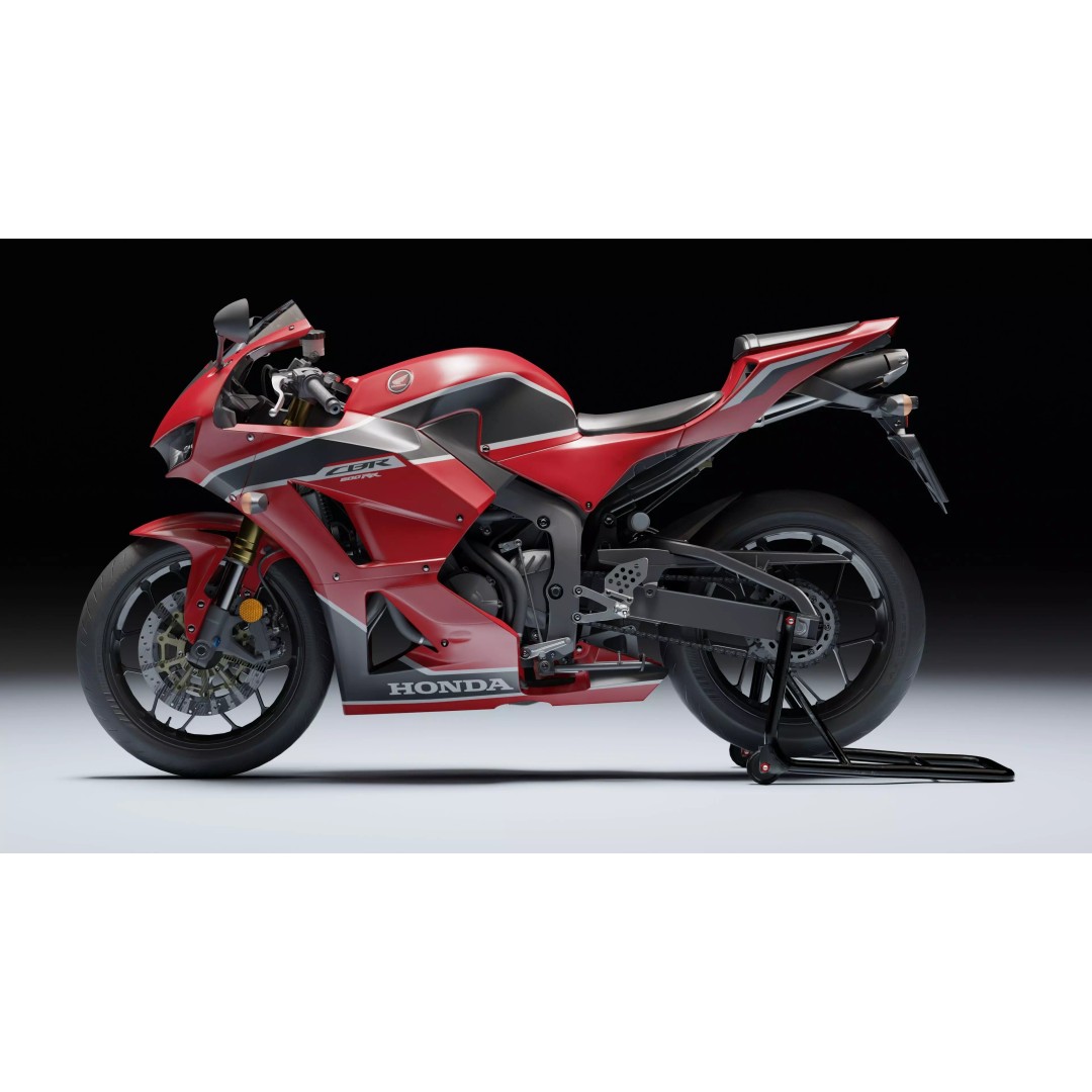 Honda CBR 600RR 2018 3D Model – Low Poly Game Ready with PBR Textures - View 8
