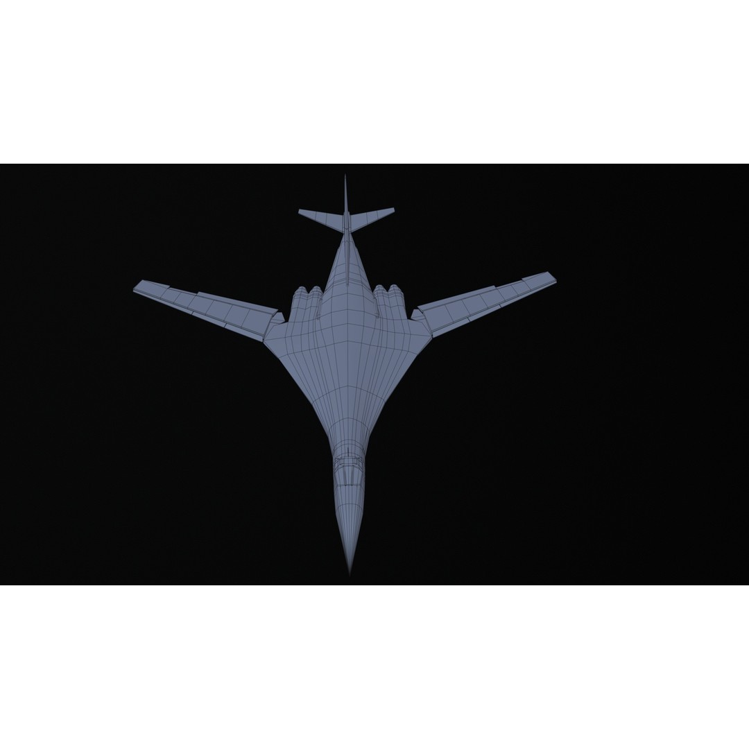 Tupolev Tu160 3D Model – Low Poly Game Asset, FBX, PBR Textures - View 19
