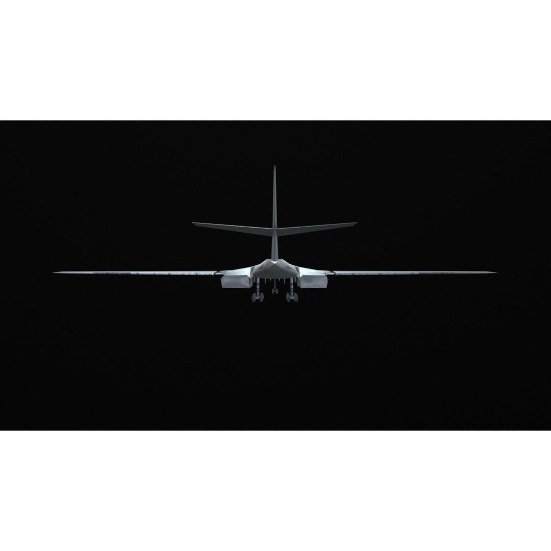 Tupolev Tu160 3D Model – Low Poly Game Asset, FBX, PBR Textures - View 47