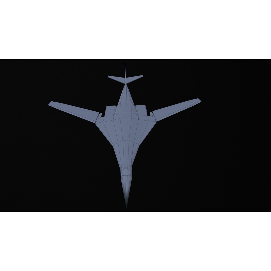 Tupolev Tu160 3D Model – Low Poly Game Asset, FBX, PBR Textures - View 50