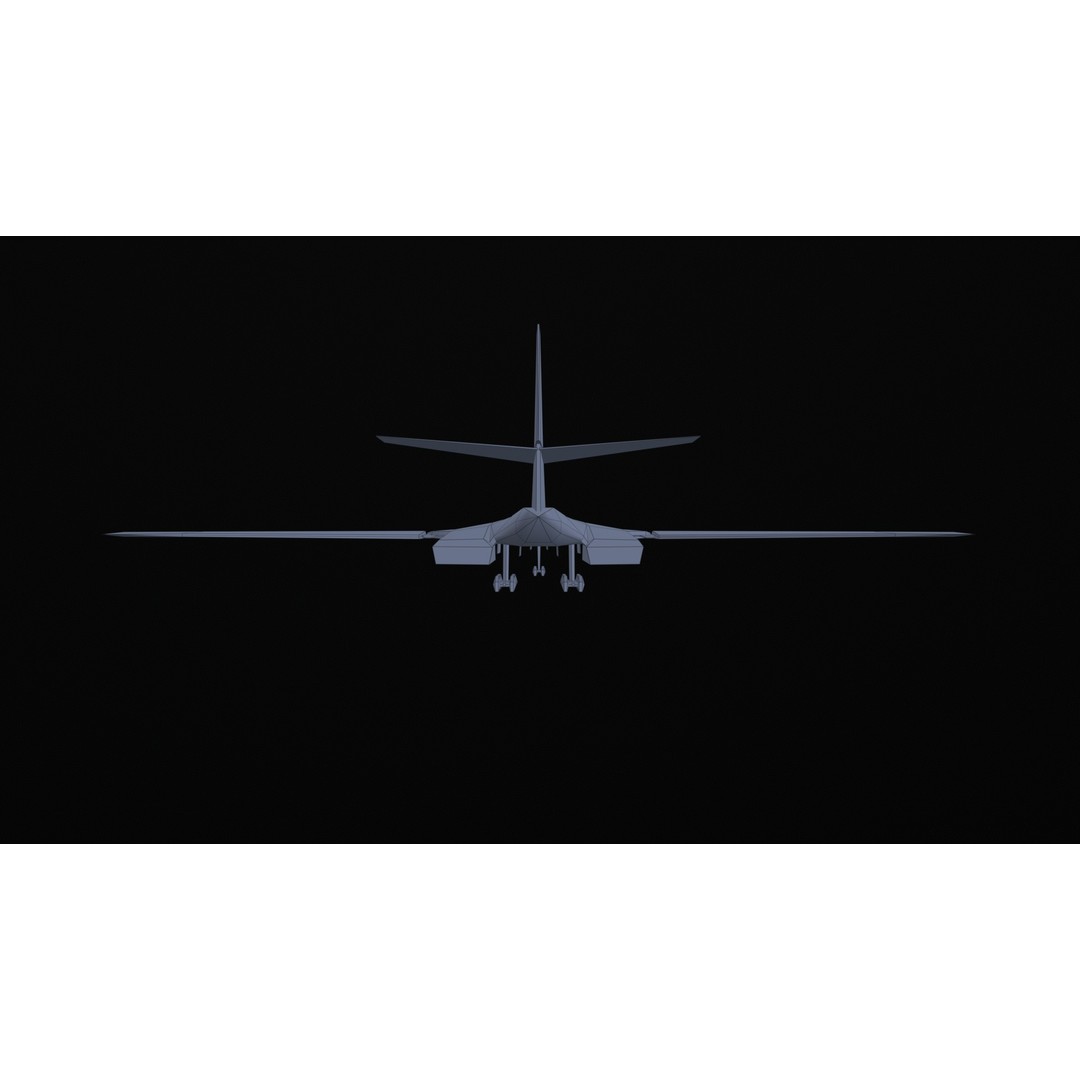 Tupolev Tu160 3D Model – Low Poly Game Asset, FBX, PBR Textures - View 52