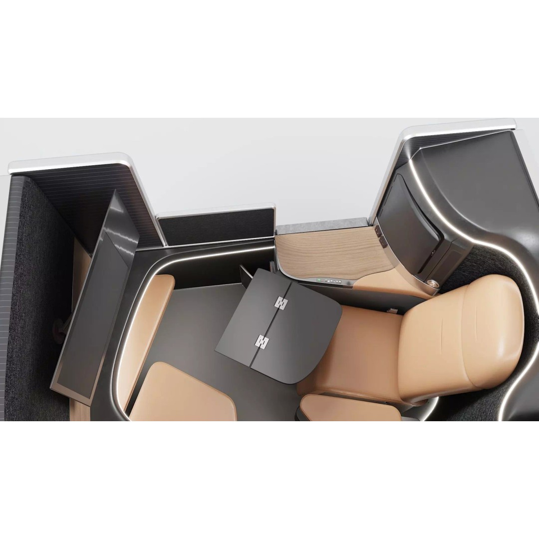 First-Class Cabin 3D Model – High Poly Animated Aircraft Interior - View 10