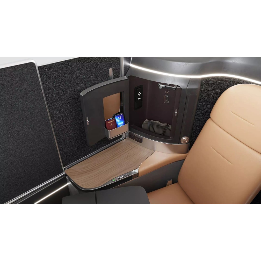 First-Class Cabin 3D Model – High Poly Animated Aircraft Interior - View 11