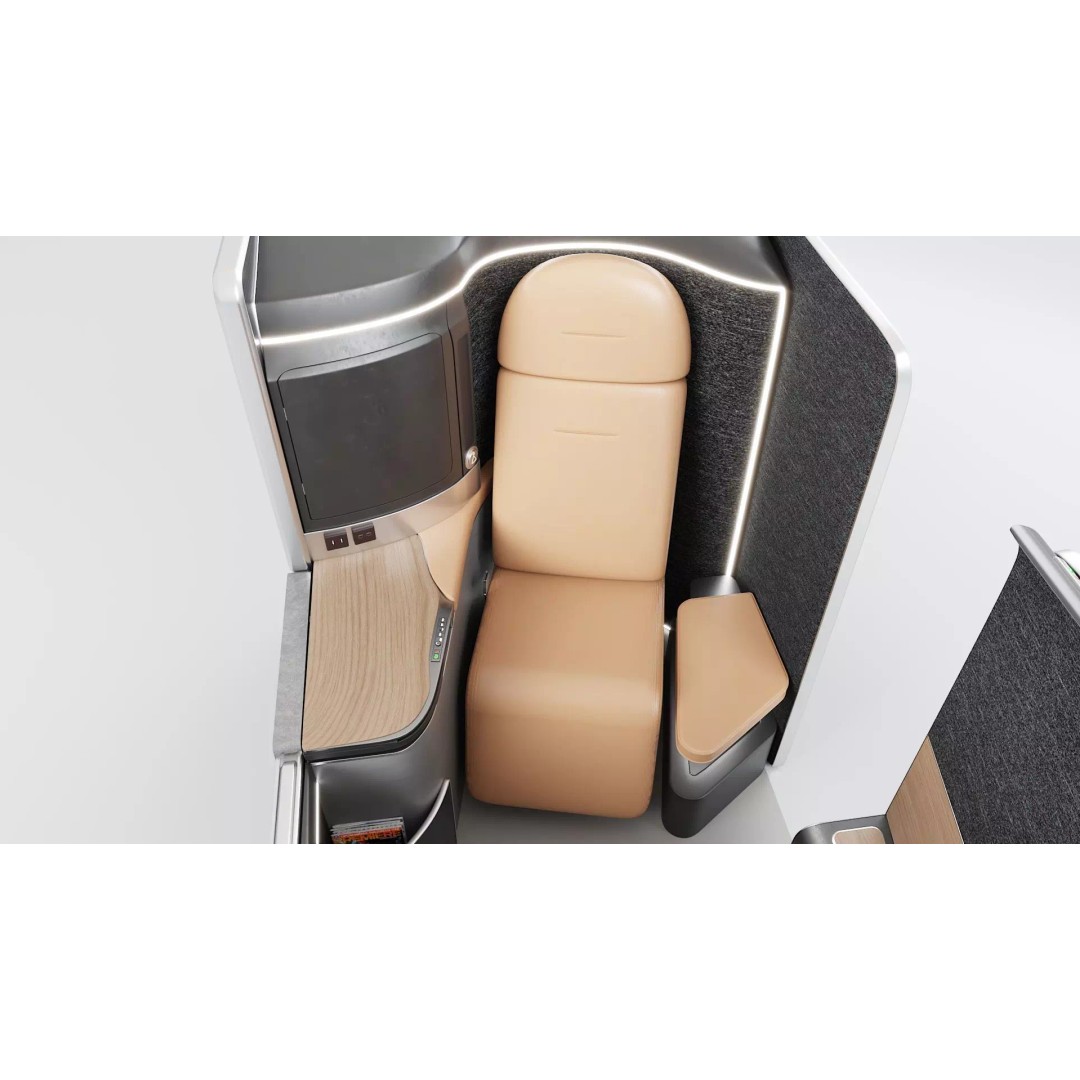 First-Class Cabin 3D Model – High Poly Animated Aircraft Interior - View 13