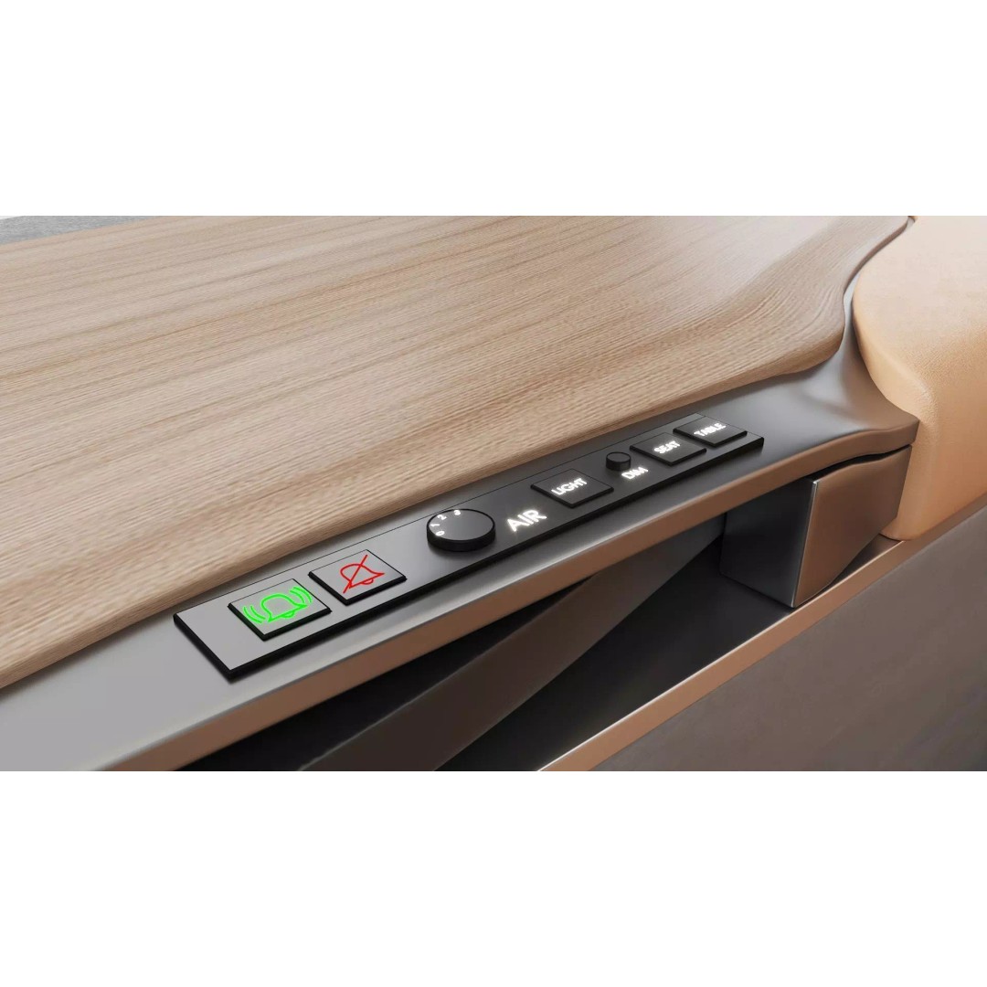 First-Class Cabin 3D Model – High Poly Animated Aircraft Interior - View 14