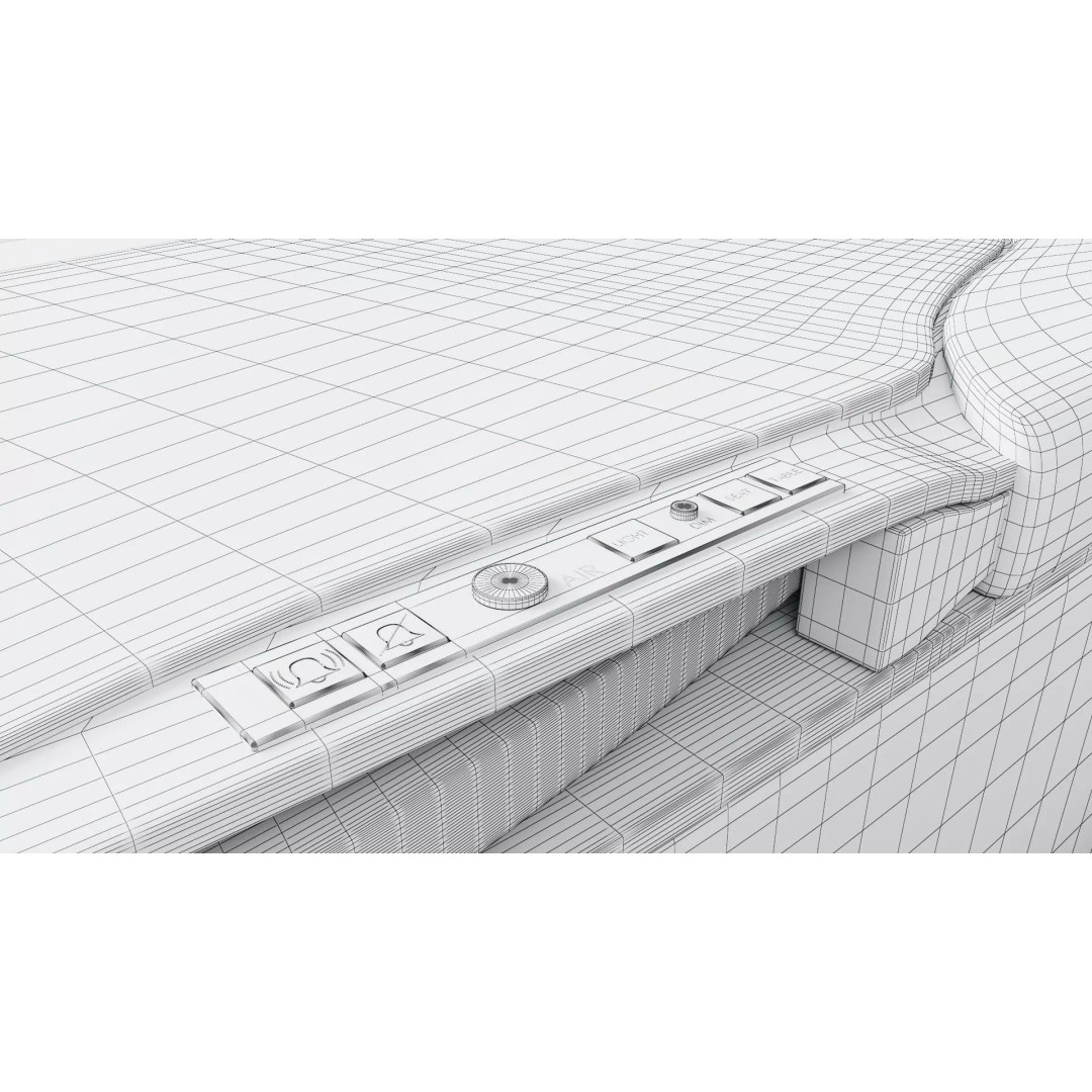 First-Class Cabin 3D Model – High Poly Animated Aircraft Interior - View 27