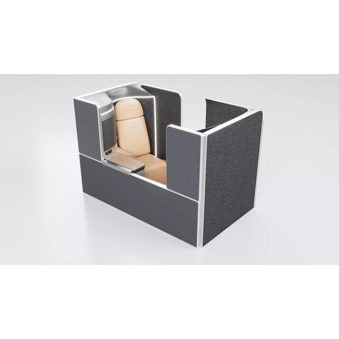 First-Class Cabin 3D Model – High Poly Animated Aircraft Interior - View 7