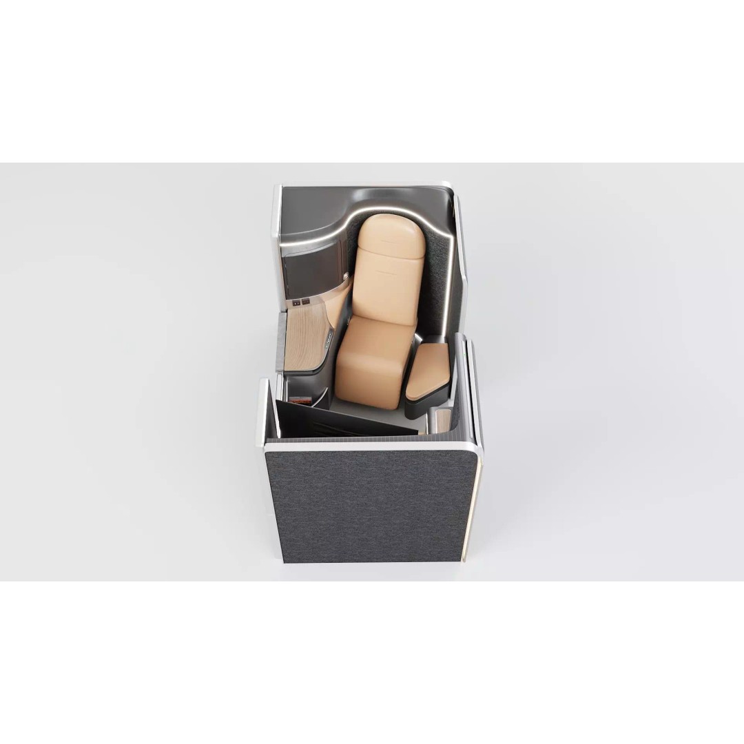 First-Class Cabin 3D Model – High Poly Animated Aircraft Interior - View 9