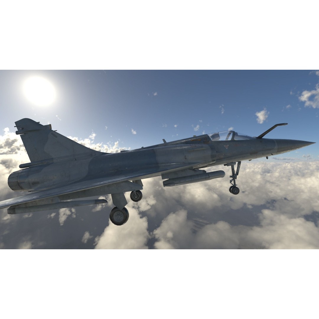 Dassault Mirage 2000 3D Model – High Poly Jet Fighter, FBX - View 5