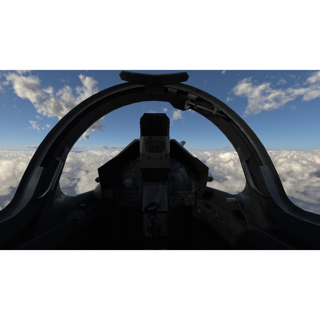 Dassault Mirage 2000 3D Model – High Poly Jet Fighter, FBX - View 9