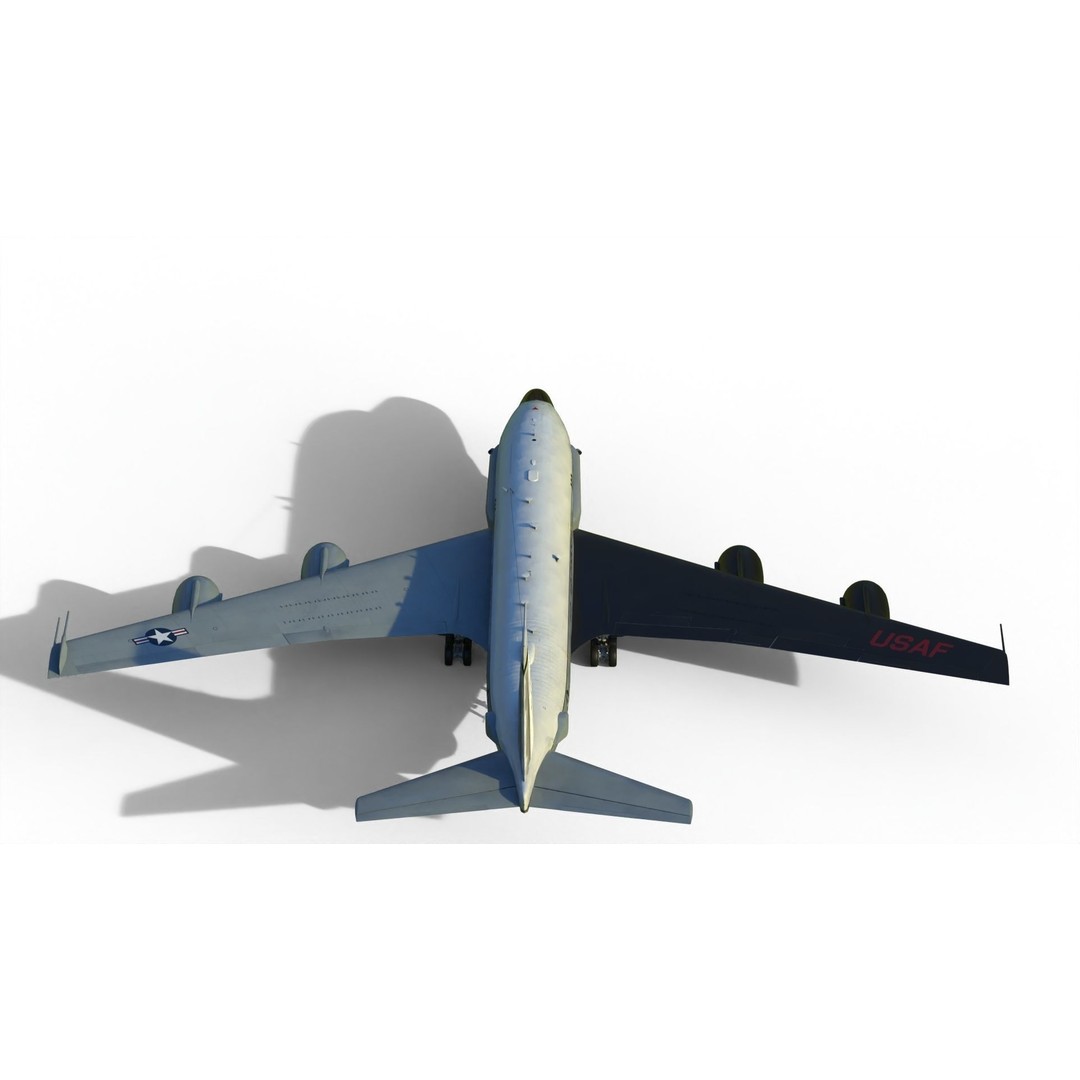 RC-135S Cobra Ball 3D Model – Military Aircraft, FBX, PBR Textures - View 14