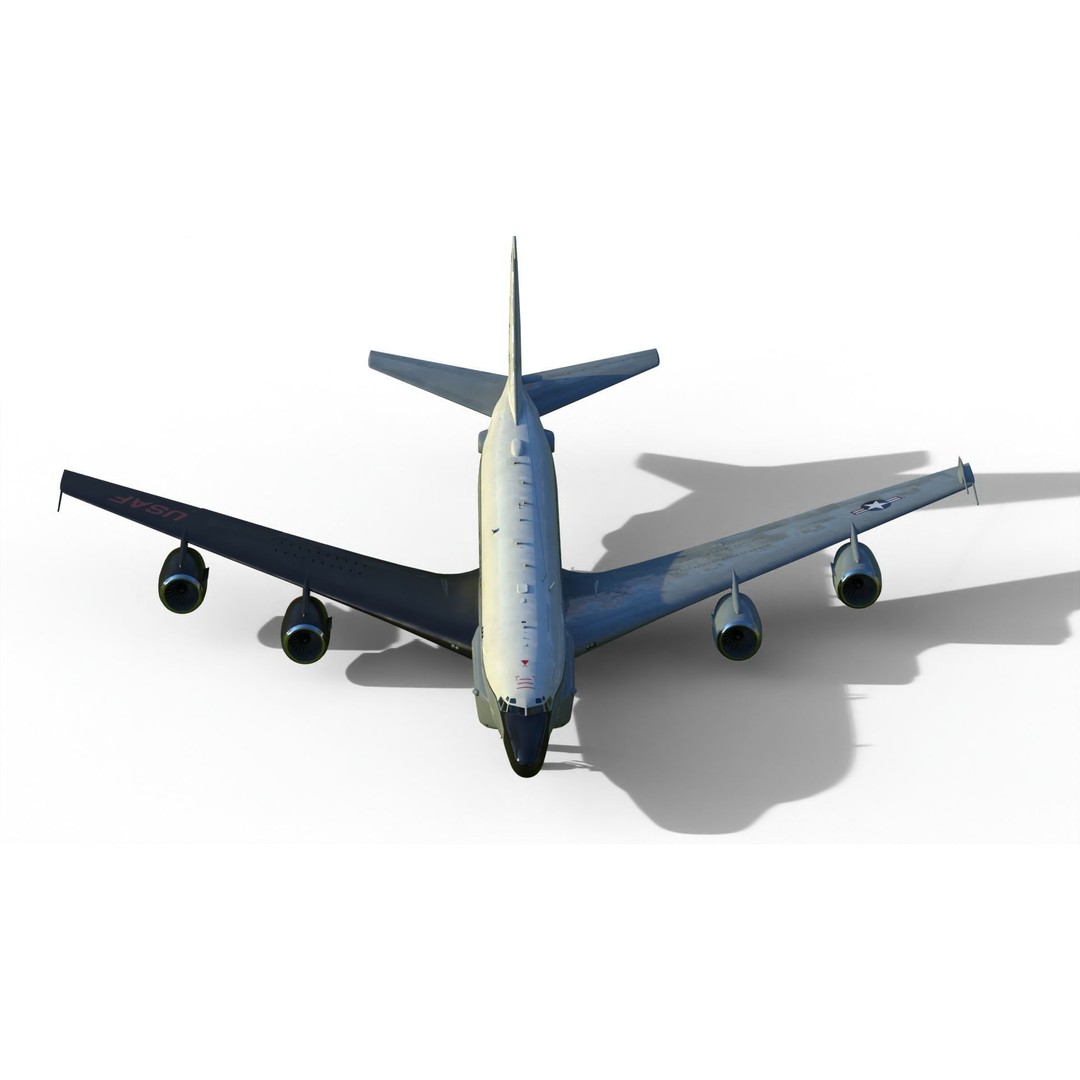 RC-135S Cobra Ball 3D Model – Military Aircraft, FBX, PBR Textures - View 15