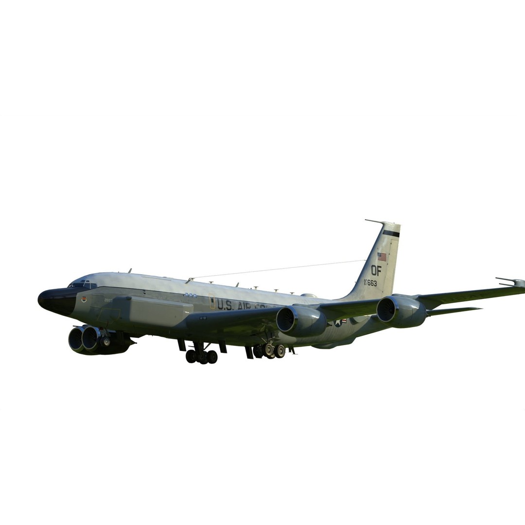 RC-135S Cobra Ball 3D Model – Military Aircraft, FBX, PBR Textures - View 16