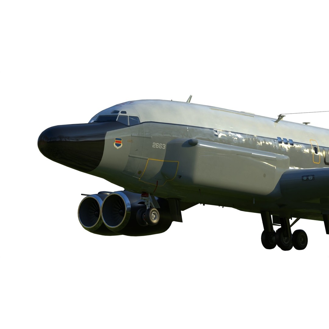 RC-135S Cobra Ball 3D Model – Military Aircraft, FBX, PBR Textures - View 17