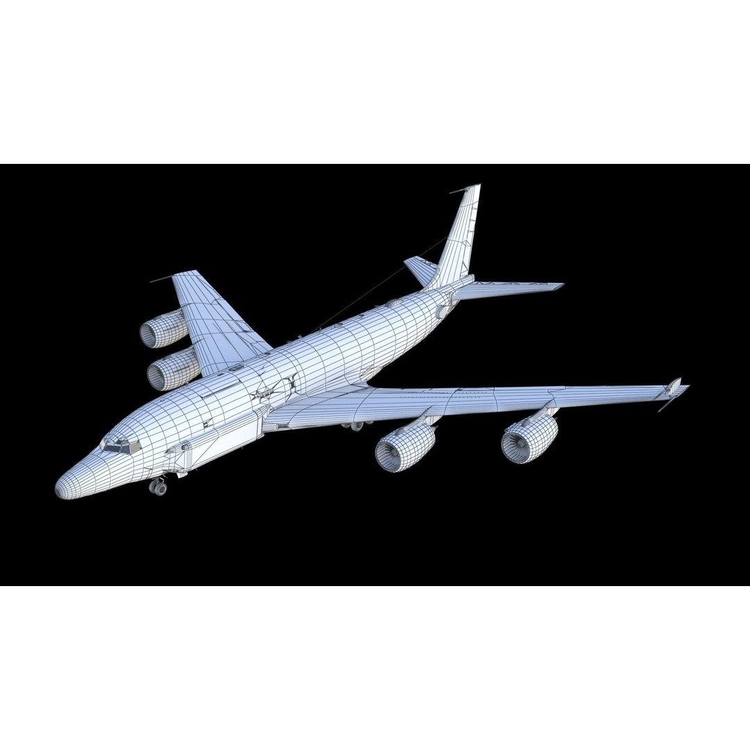 RC-135S Cobra Ball 3D Model – Military Aircraft, FBX, PBR Textures - View 23