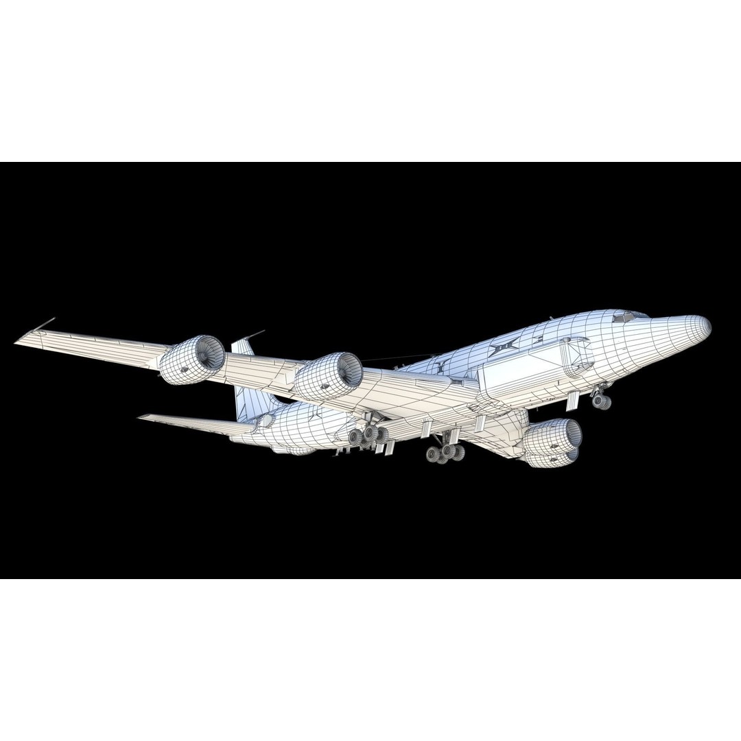 RC-135S Cobra Ball 3D Model – Military Aircraft, FBX, PBR Textures - View 24