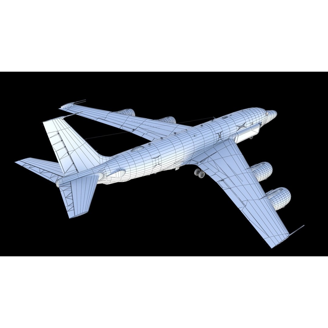 RC-135S Cobra Ball 3D Model – Military Aircraft, FBX, PBR Textures - View 25