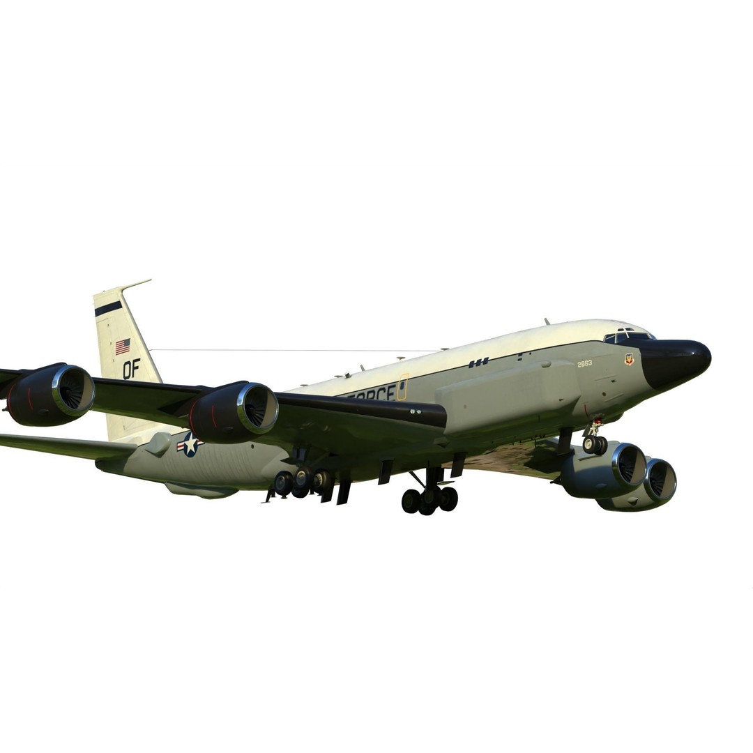 RC-135S Cobra Ball 3D Model – Military Aircraft, FBX, PBR Textures - View 3